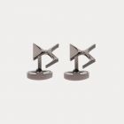 BOUTON DE MANCHETTE DS AUTOMOBILES BLACK CHROME